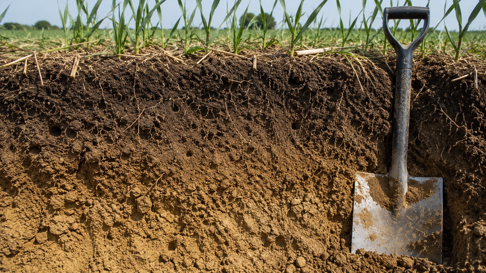 Vue agricole consacrée à types de sols agricoles