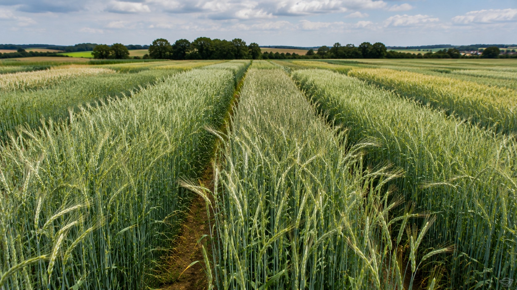 Vue agricole consacrée à variétés de seigle