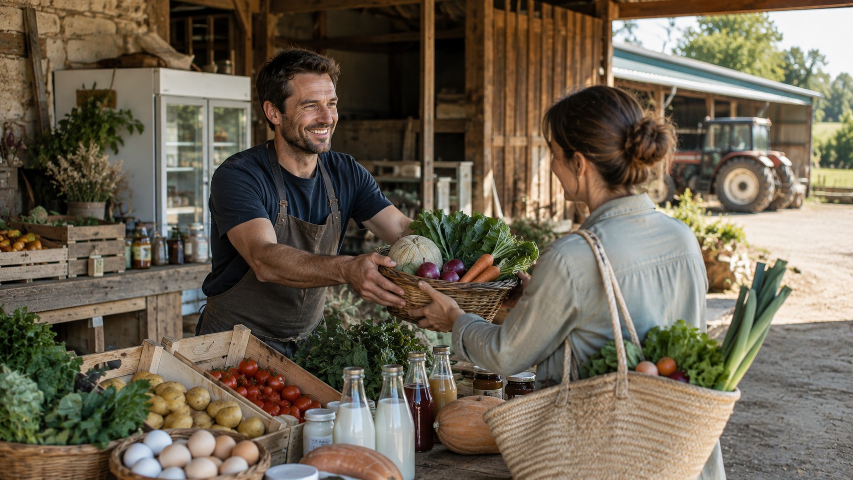 Vue agricole consacrée à vente directe à la ferme 2026