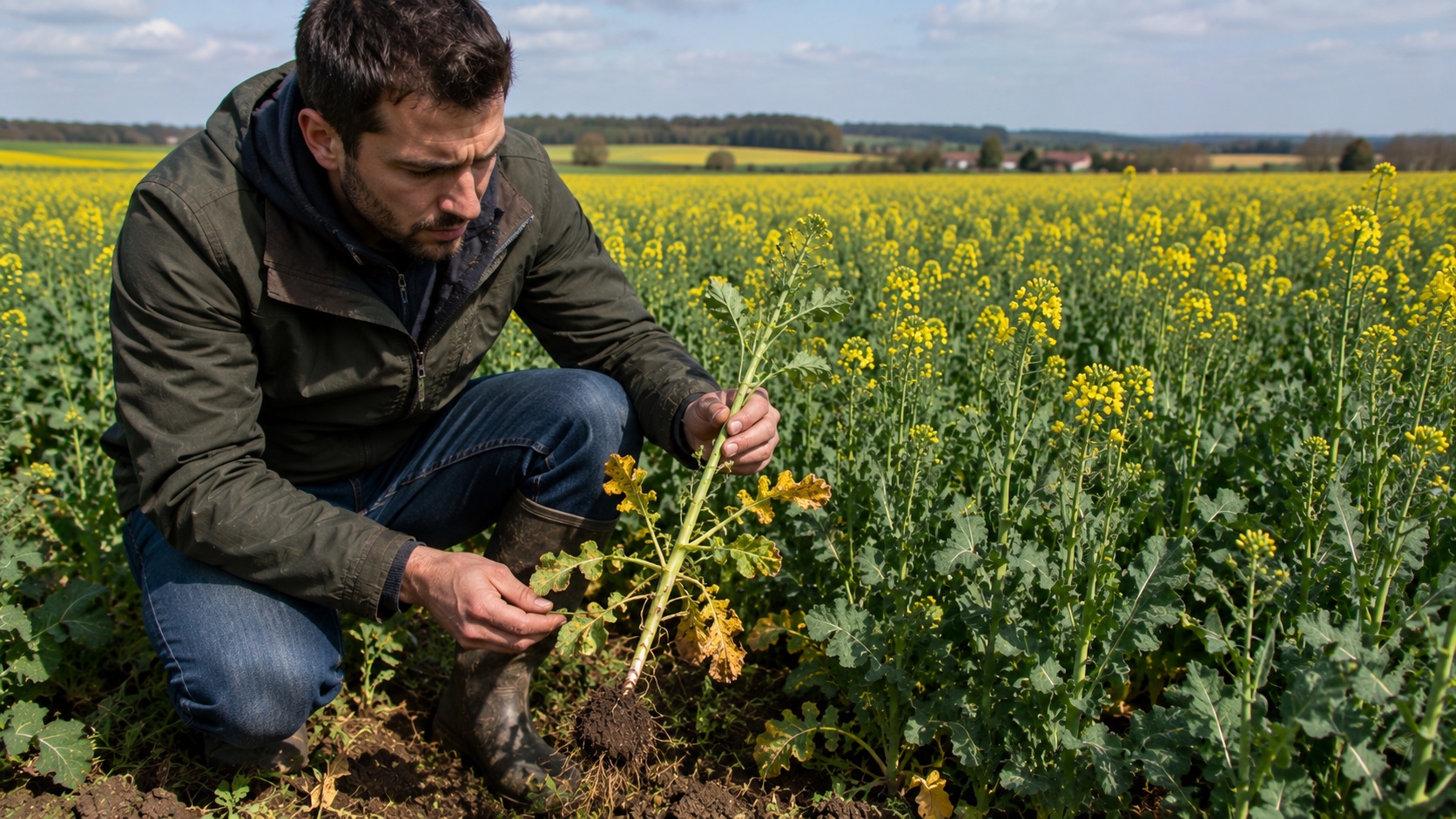 Diagnostic de protection sur colza