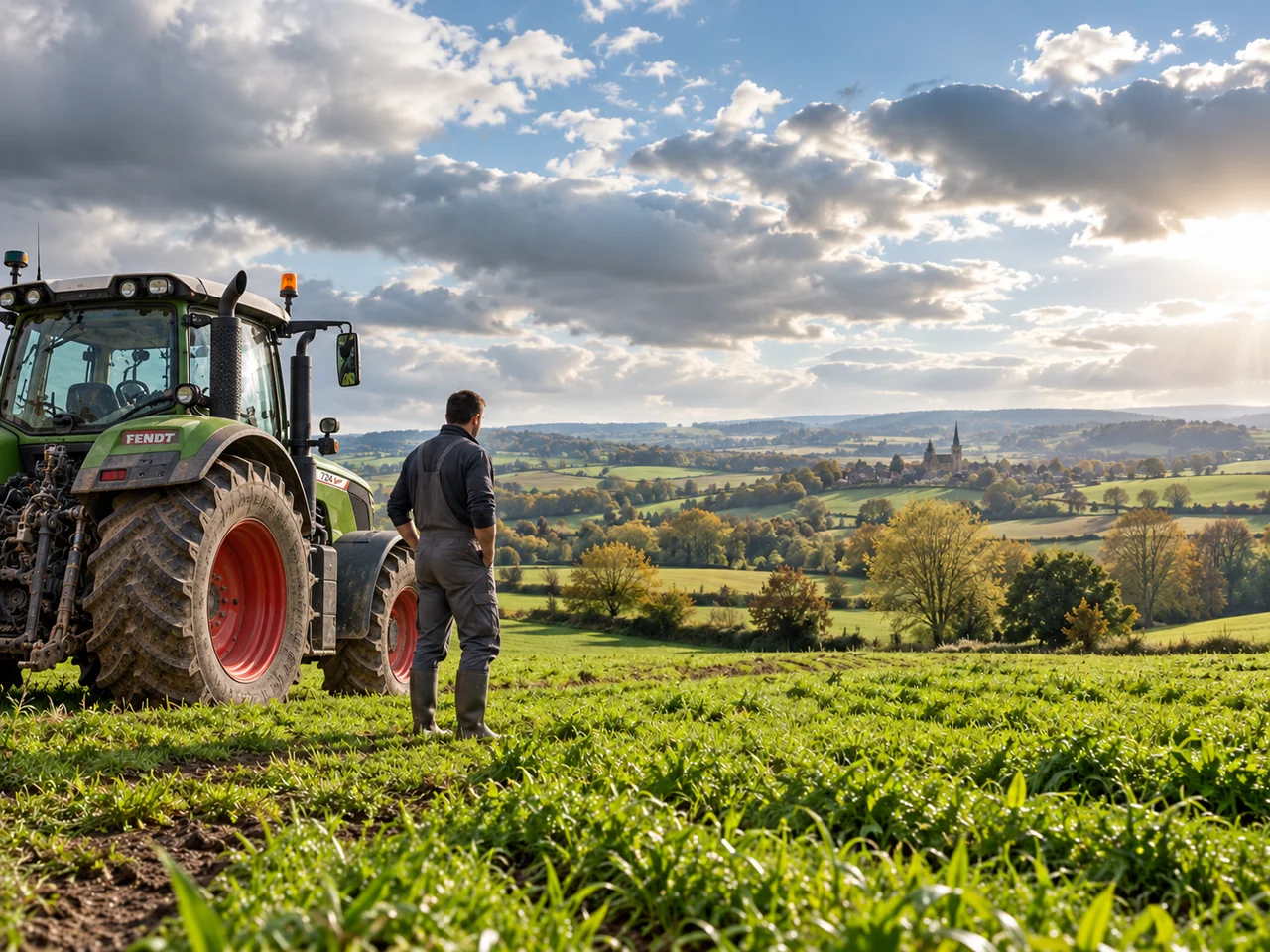 Paysage agricole illustrant le suivi météorologique des parcelles à l’automne